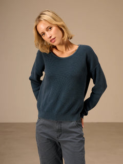 Nile Cotton Round Neck Sweater