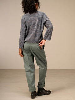 Nile Polished Barrel Pant