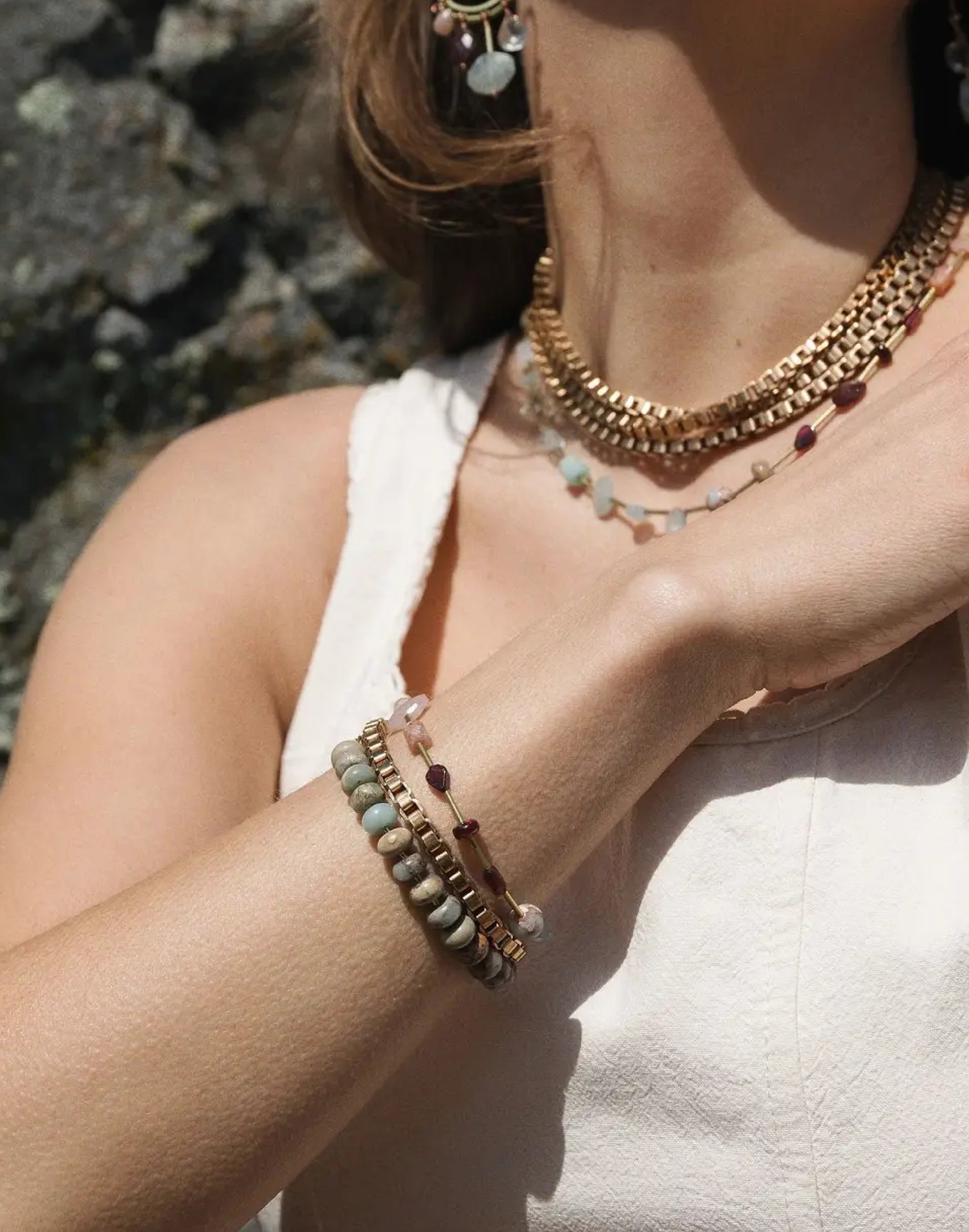 🇨🇦 Hailey Gerrits Box Chain Bracelet