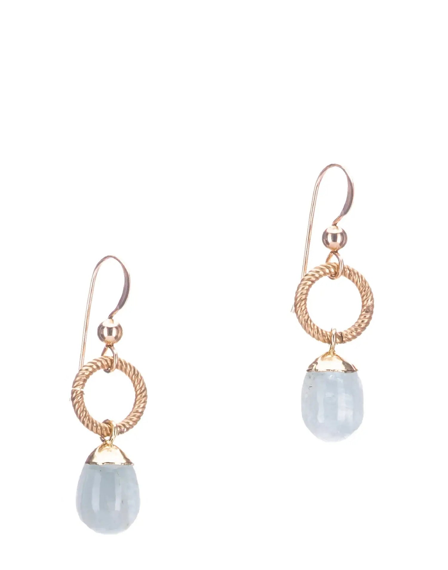 🇨🇦 Hailey Gerrits Droplet Earrings (Aquamarine)