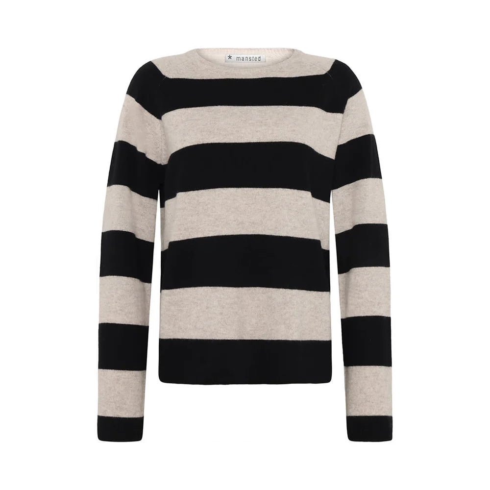 Mansted Hedda Stripe Yak Blend Crewneck