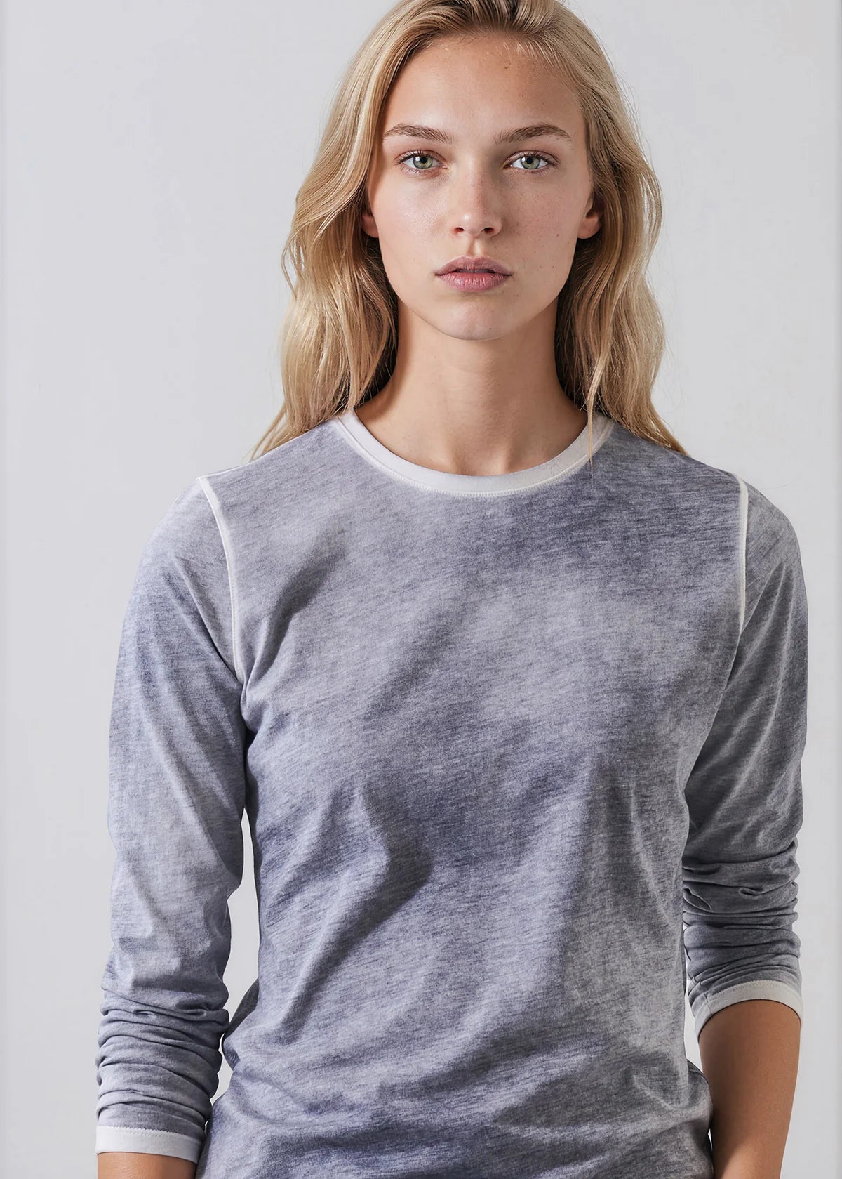 Patrick Assaraf Reverse Spray Pima Cotton T-Shirt