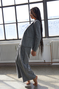 Ichi Kate Jacquard Wide Leg Pant