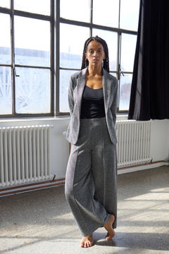 Ichi Kate Jacquard Wide Leg Pant