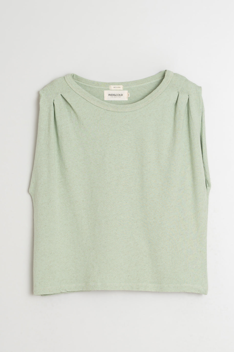 Indi & Cold Pleated Shoulder T-Shirt
