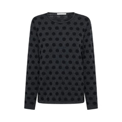 Mansted Joan Dot Cotton Merino Crewneck