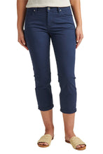 Load image into Gallery viewer, Jag Jeans Cecilia Mid Rise Capri (Navy)