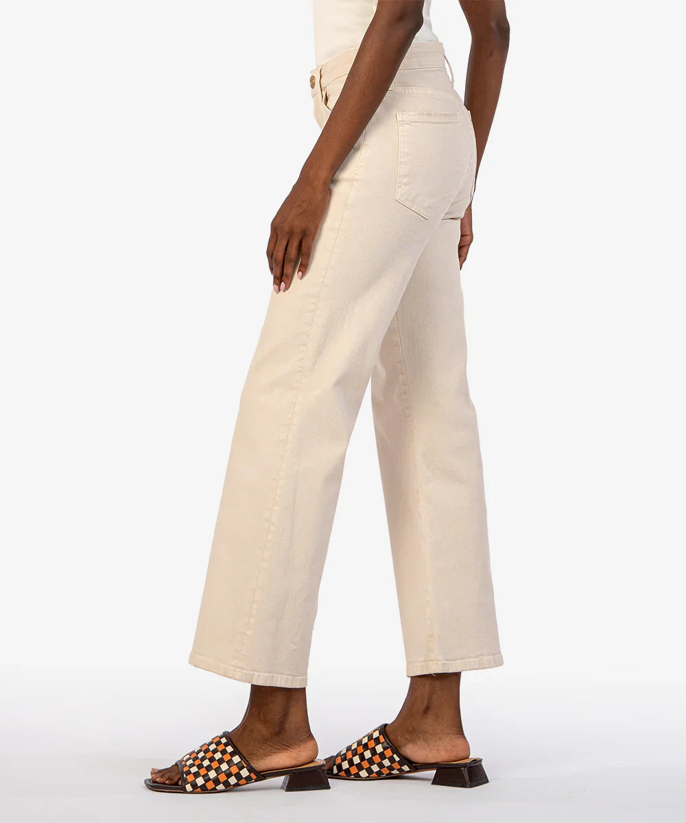 Kut From The Kloth Charlotte High Rise Fab Ab Culotte Jeans (Ecru Wash)
