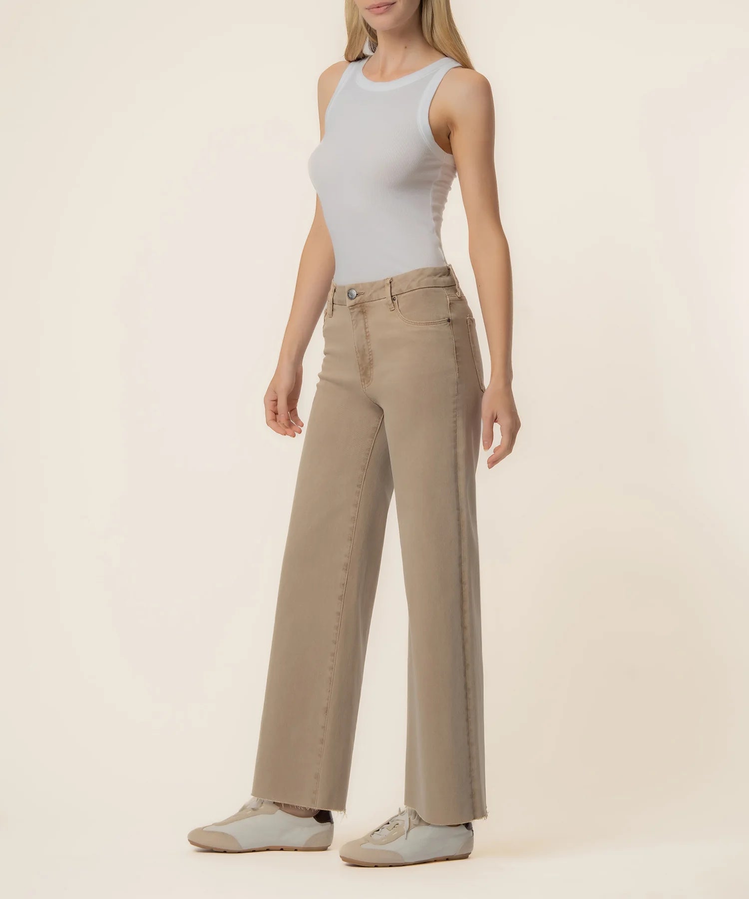 Kut From The Kloth Meg High Rise Wide Leg Jeans (Chai)