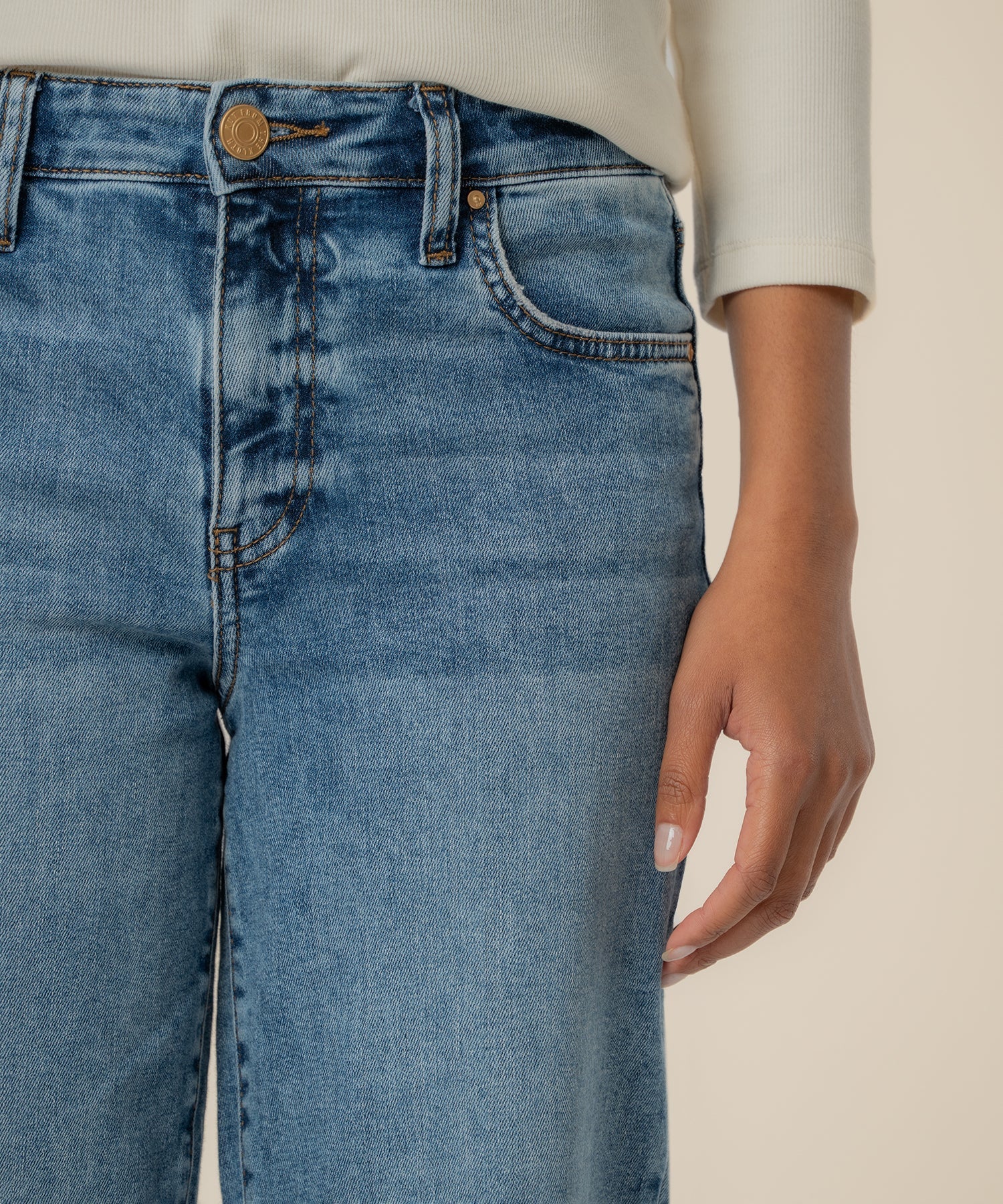 Kut From The Kloth Charlotte Wide Leg Raw Hem (Star Wash)