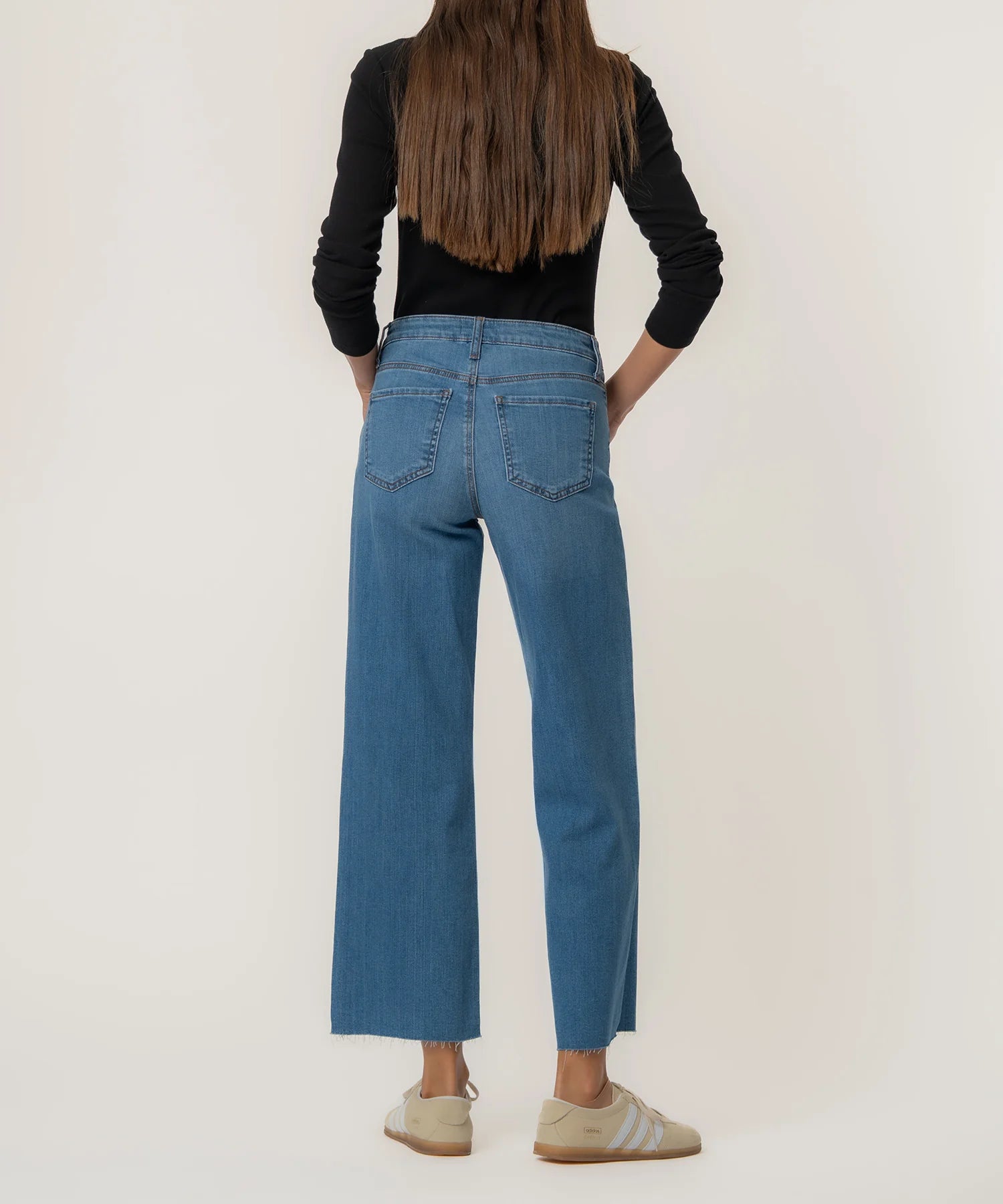 Kut From The Kloth Charlotte Wide Leg Raw Hem (Soaring Wash)