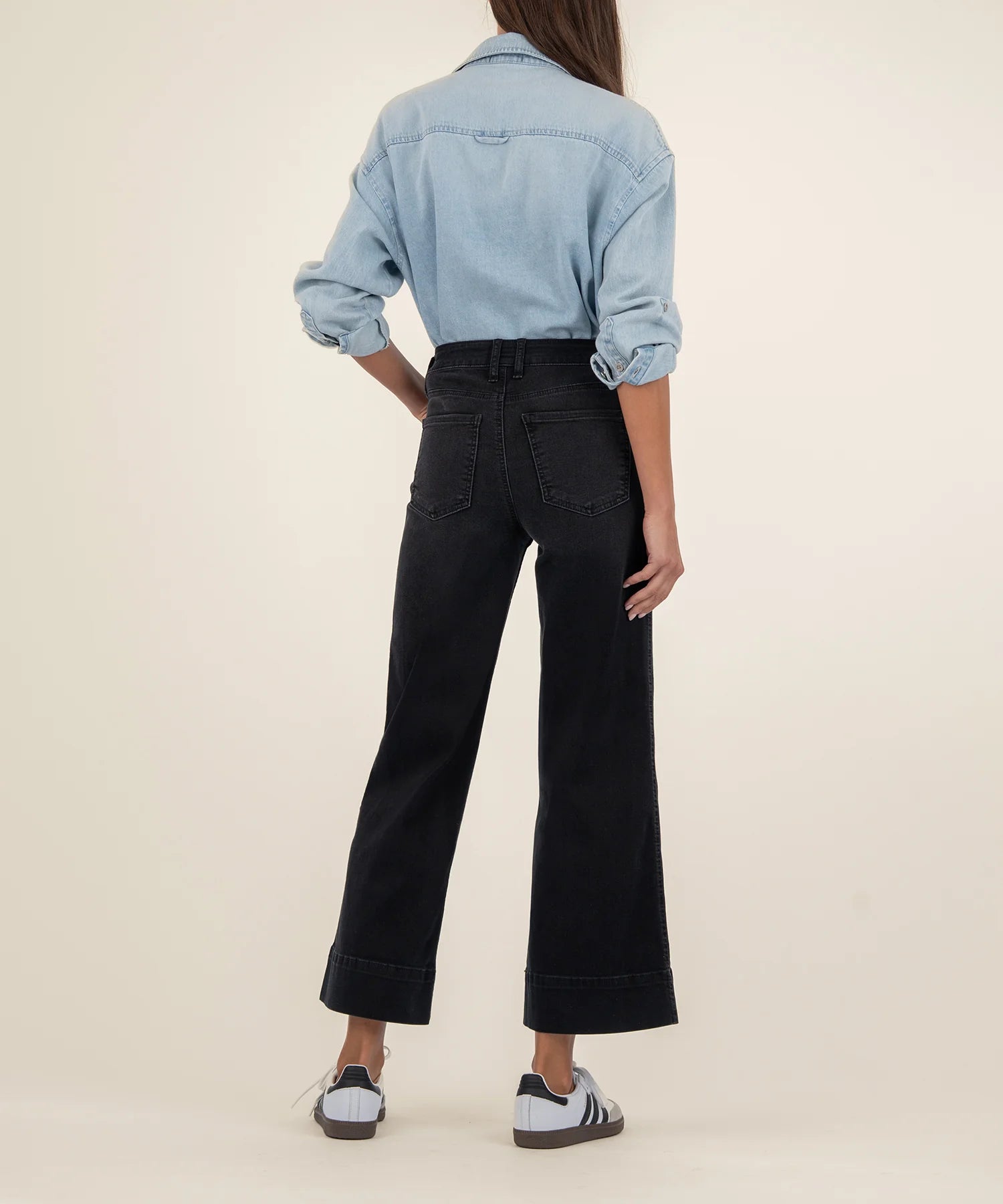 Kut From The Kloth Meg High Rise Wide Leg Jeans (Glittering Wash)