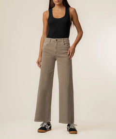 Kut From The Kloth Meg High Rise Wide Leg Jeans (Milk Tea)