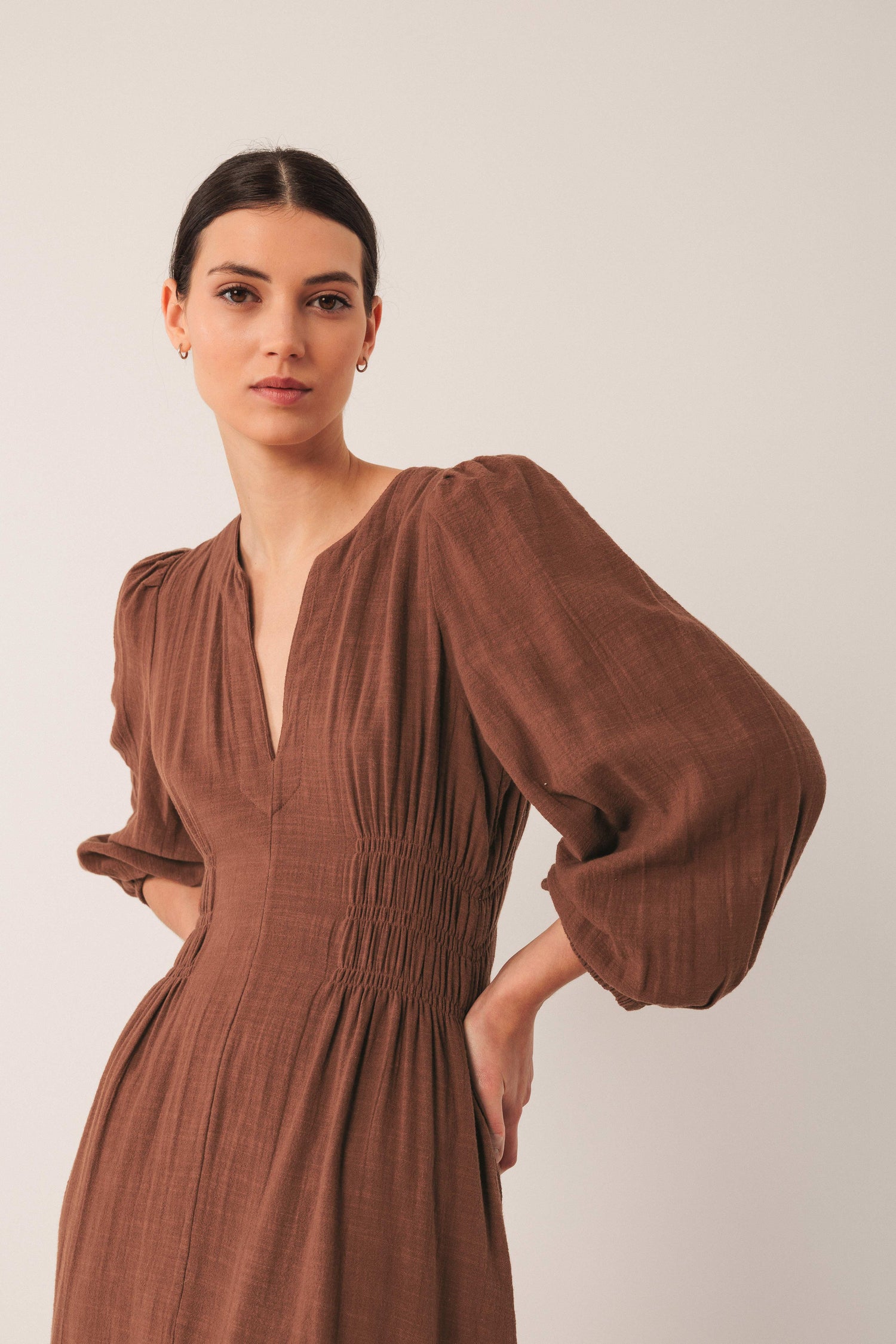 Indi & Cold Notch Neck Dress