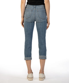 Kut From The Kloth Amy (Summer Weight) Straight Leg Crop Jeans (Gained Wash)