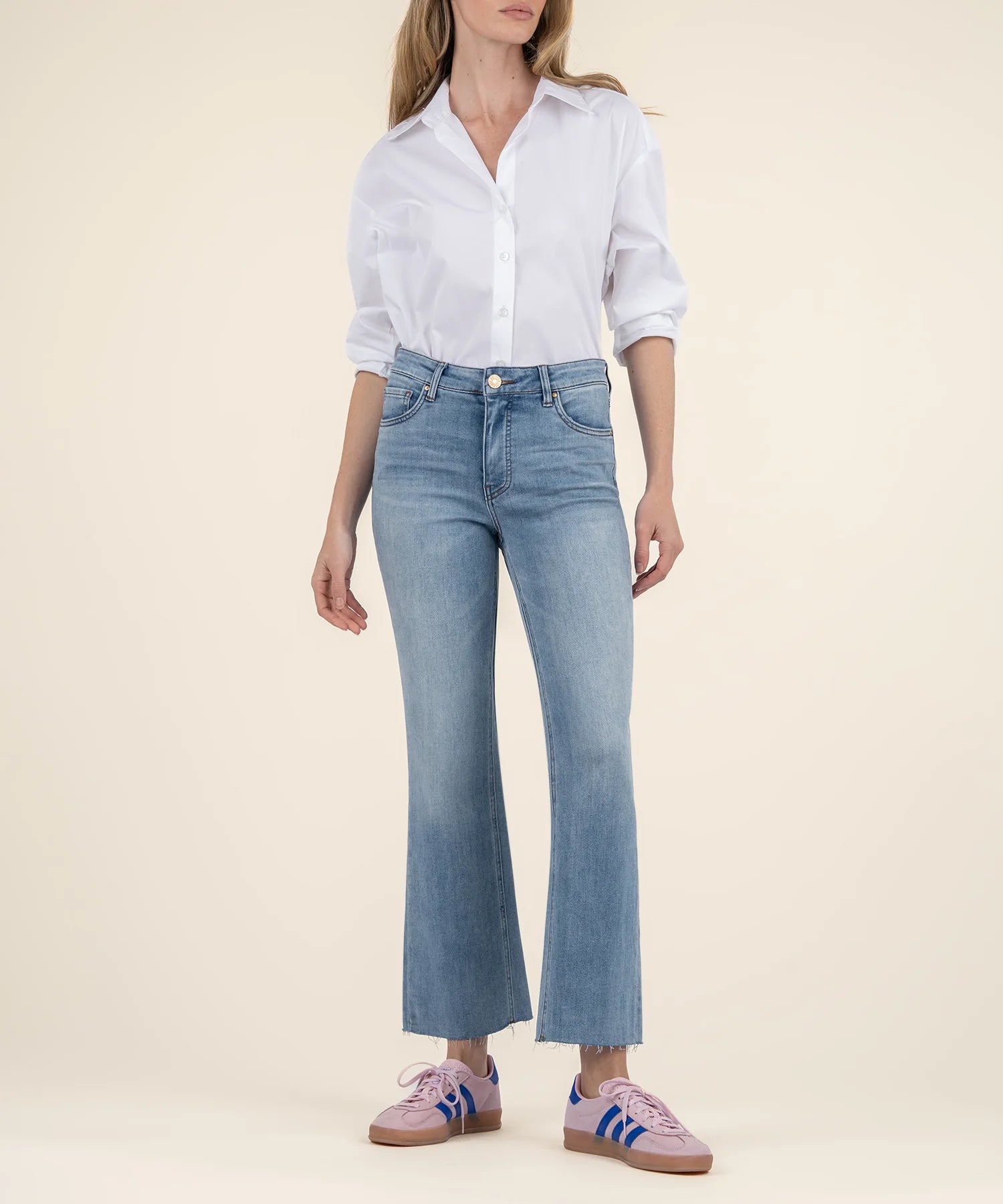 Kut From The Kloth Kelsey High Rise Ankle Flare Leg (Honest Wash)