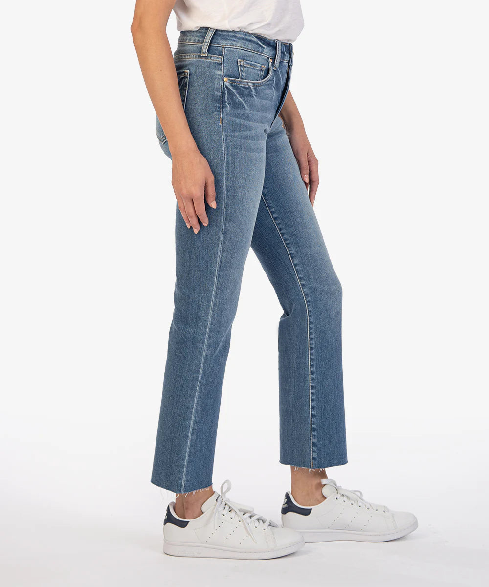 Kut From The Kloth Kelsey High Rise Ankle Flare Jeans (Chivalrous)
