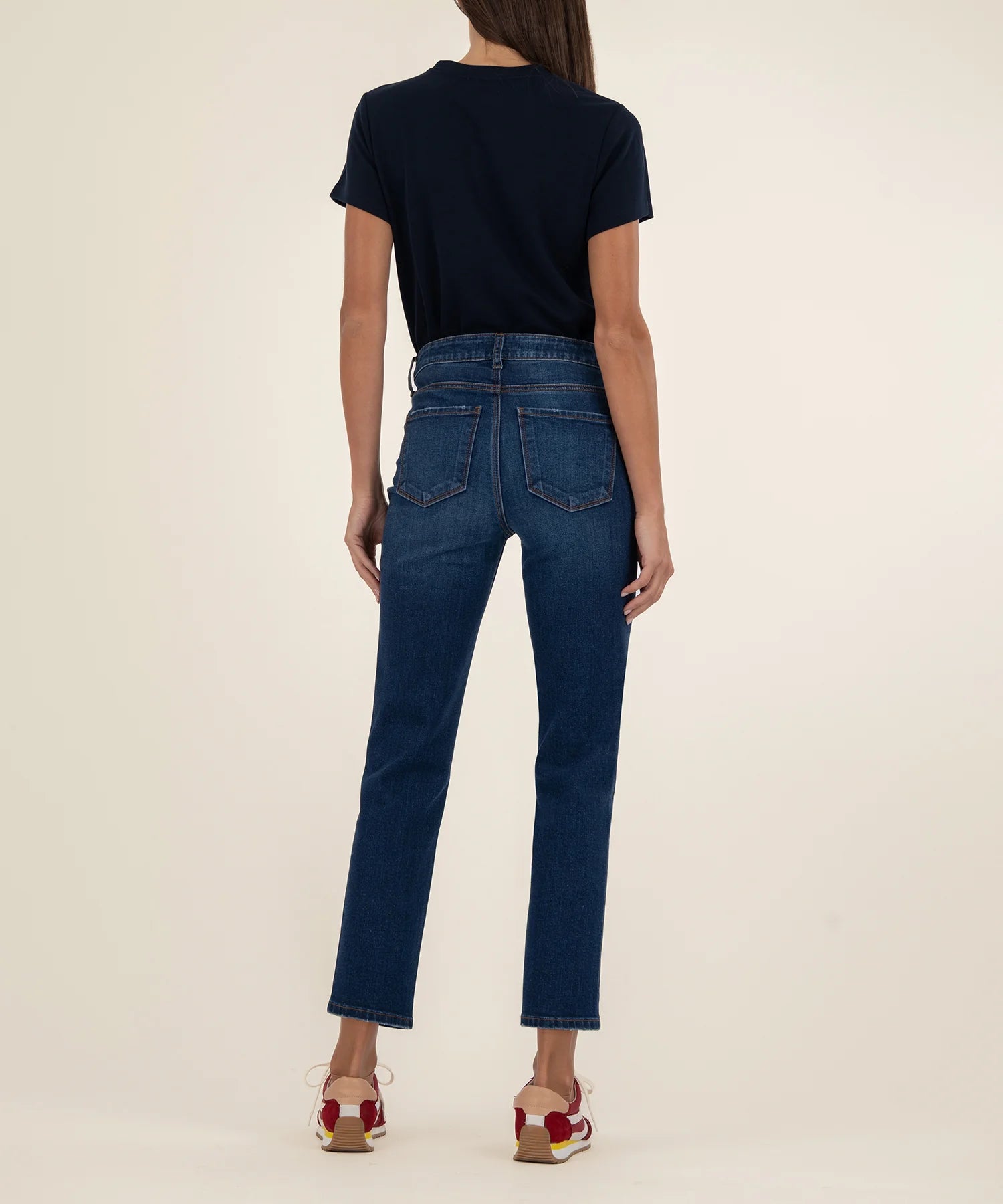 Kut From The Kloth Reese High Rise Ankle Straight Leg Jeans (Attainable Wash)