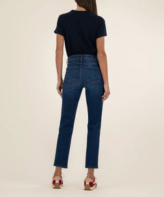 Kut From The Kloth Reese High Rise Ankle Straight Leg Jeans (Attainable Wash)