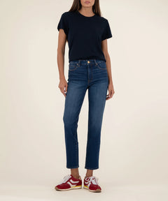 Kut From The Kloth Reese High Rise Ankle Straight Leg Jeans (Attainable Wash)