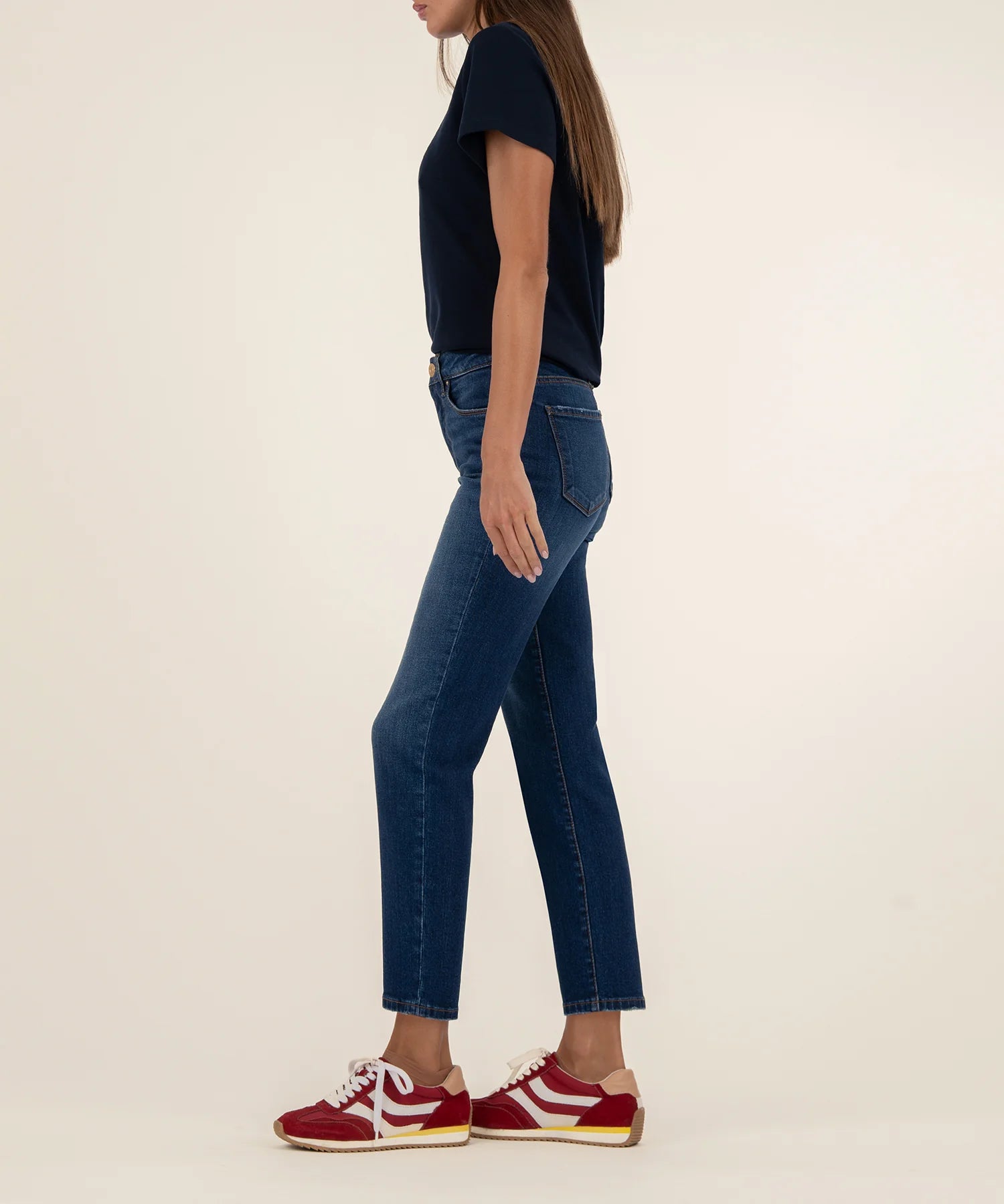 Kut From The Kloth Reese High Rise Ankle Straight Leg Jeans (Attainable Wash)