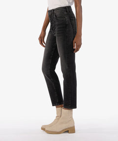 Kut From The Kloth Rosa High Rise Vintage Crop Straight Leg Jeans (Convenient Wash)