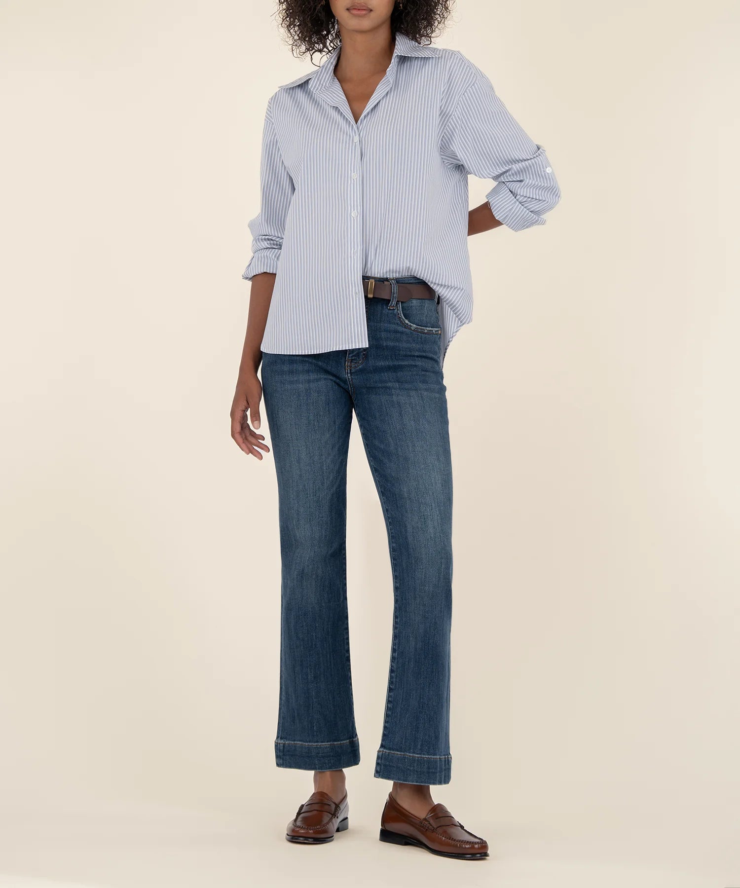 Kut From The Kloth Kelsey High Rise Ankle Flare Leg Jeans (Vibrant Wash)