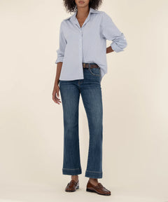 Kut From The Kloth Kelsey High Rise Ankle Flare Leg Jeans (Vibrant Wash)