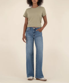 Kut From The Kloth Jean High Wide Leg Denim (Ablaze)