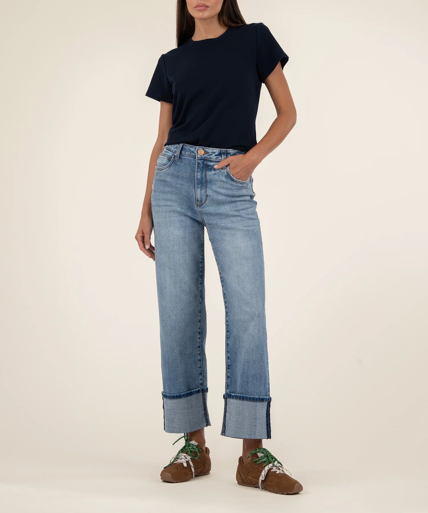 Kut From The Kloth Sienna High Rise Wide Leg Jeans (Love Wash)