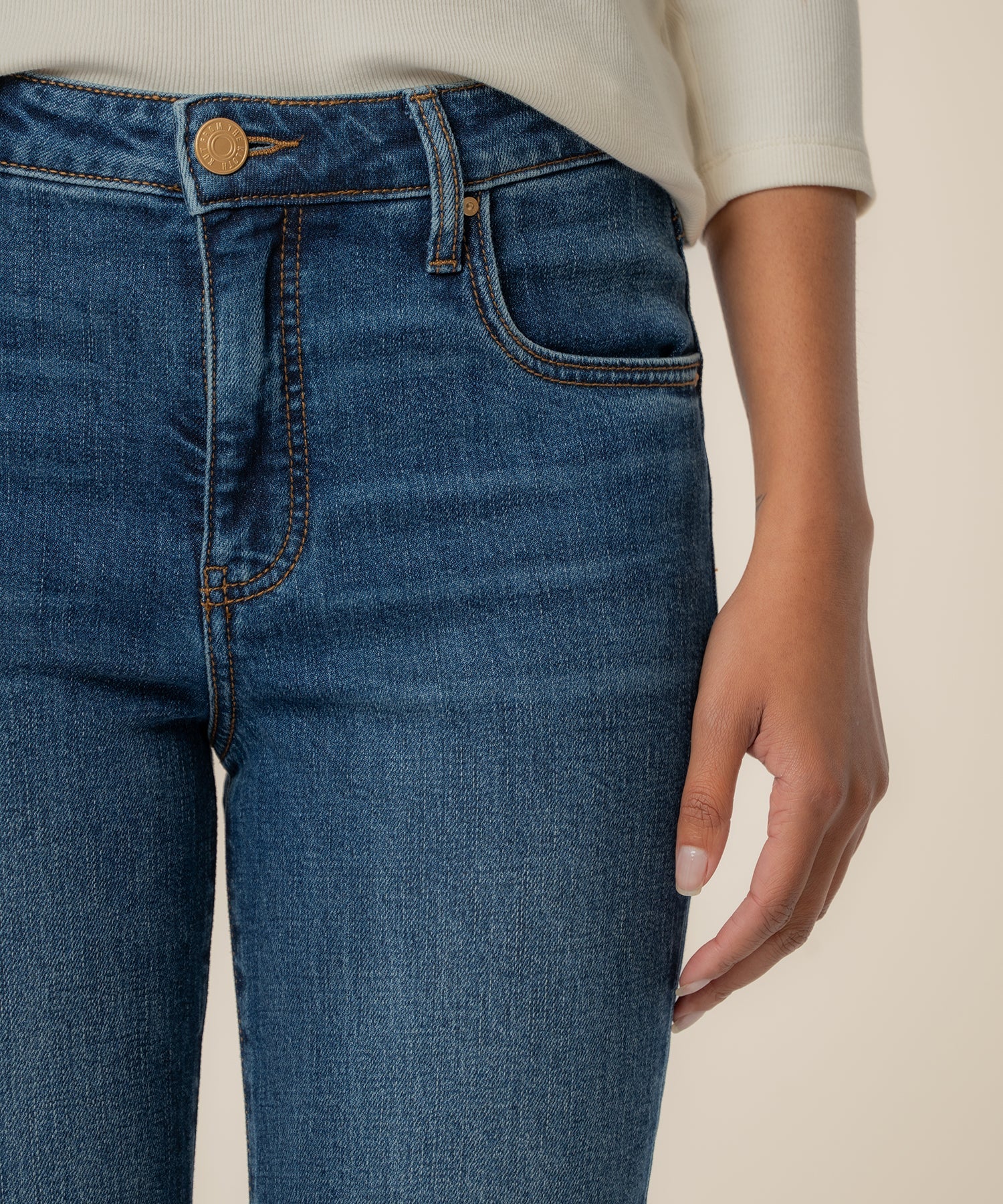Kut From The Kloth Reese High Rise Ankle Straight Leg Jeans (Ultra Wash)