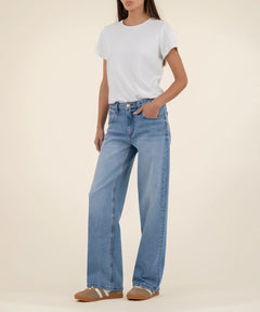 Kut From The Kloth Selena Baggy Low Rise Straight Leg Jeans (Bravery)