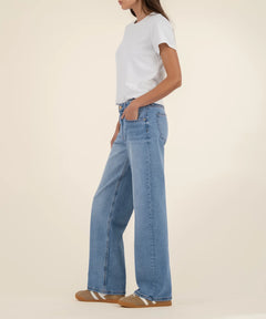 Kut From The Kloth Selena Baggy Low Rise Straight Leg Jeans (Bravery)