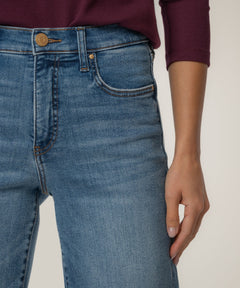 Kut From The Kloth Avery High Rise Ankle Straight Leg Jeans (Building Wash)