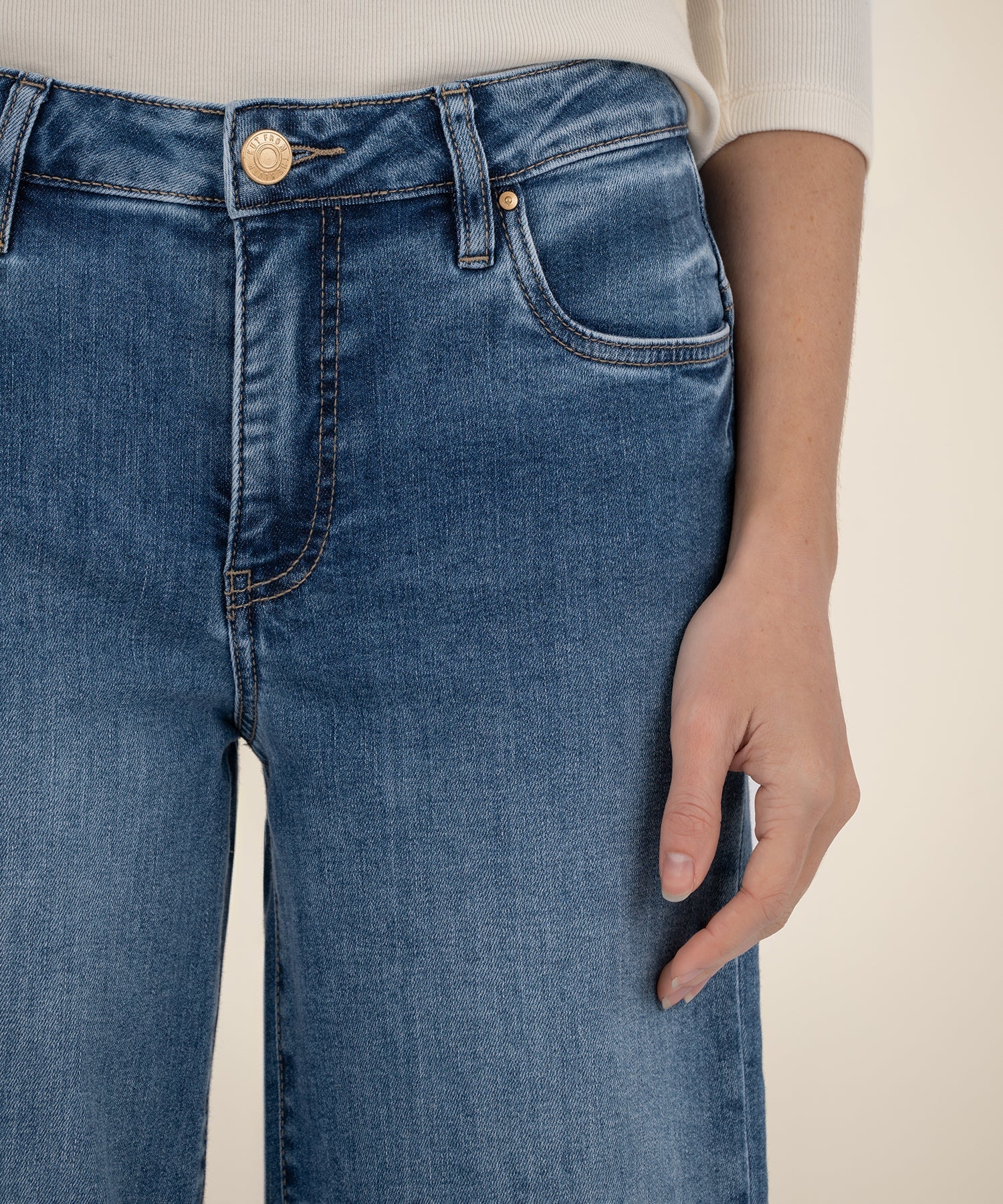 Kut From The Kloth Maya High Rise Wide Leg Jeans (Amuse Wash)