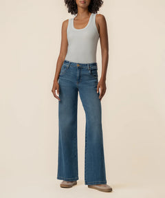 Kut From The Kloth Jean High Rise Wide Leg Jeans (Incandescent)