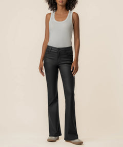Kut From The Kloth Kelly Kick Flare Coated Denim