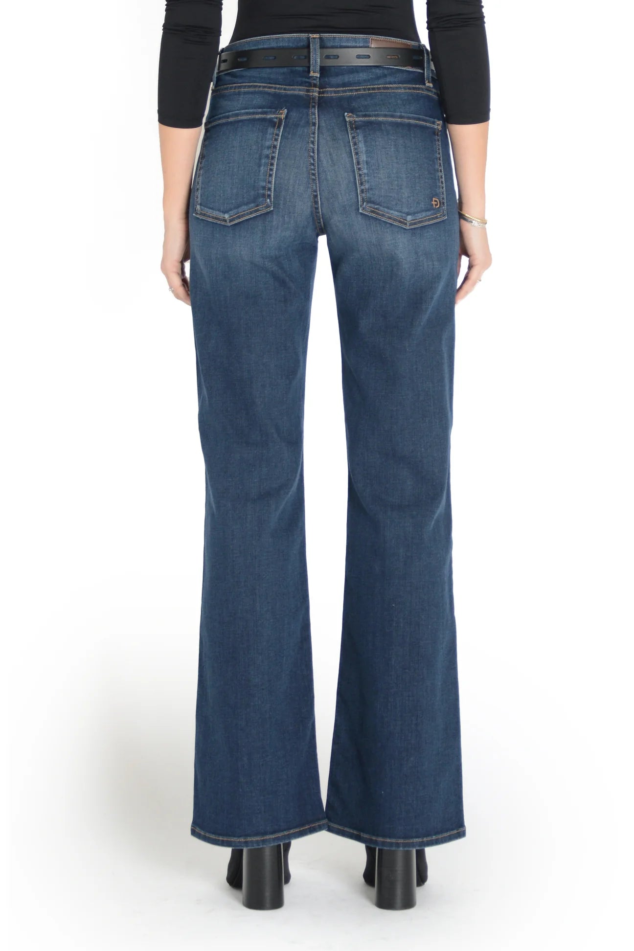 Fidelity Katie Wide Leg Premium Denim (Vespa Blue)