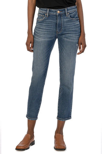 Kut From The Kloth Catherine High Rise Ankle Straight Leg Boyfriend Jeans (Dreams Wash)