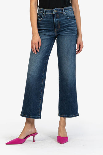 Kut From The Kloth Charlotte Wide Leg Crop Jeans (Resolved Wash)