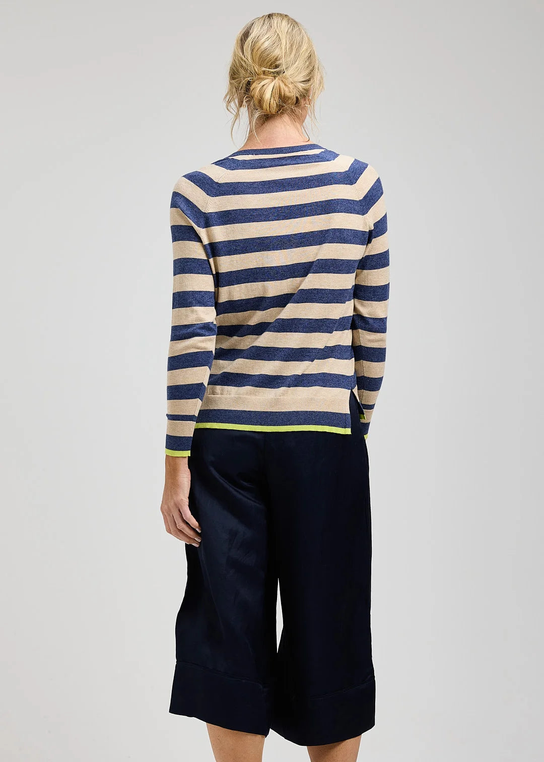 Zaket & Plover Stripe Vee Sweater