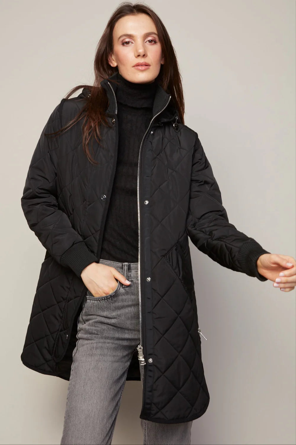 Adroit Atelier Libby Quilted Hooded Coat