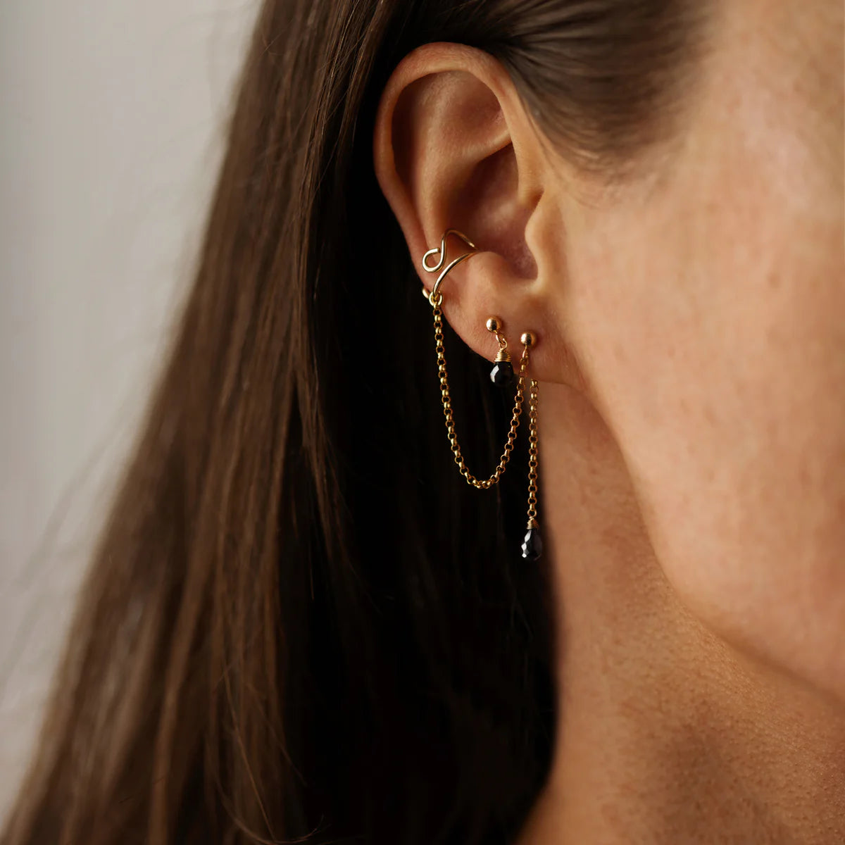 Leah Yard Bille Earring Black Onyx