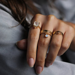 Leah Yard Cleo Ring Moonstone