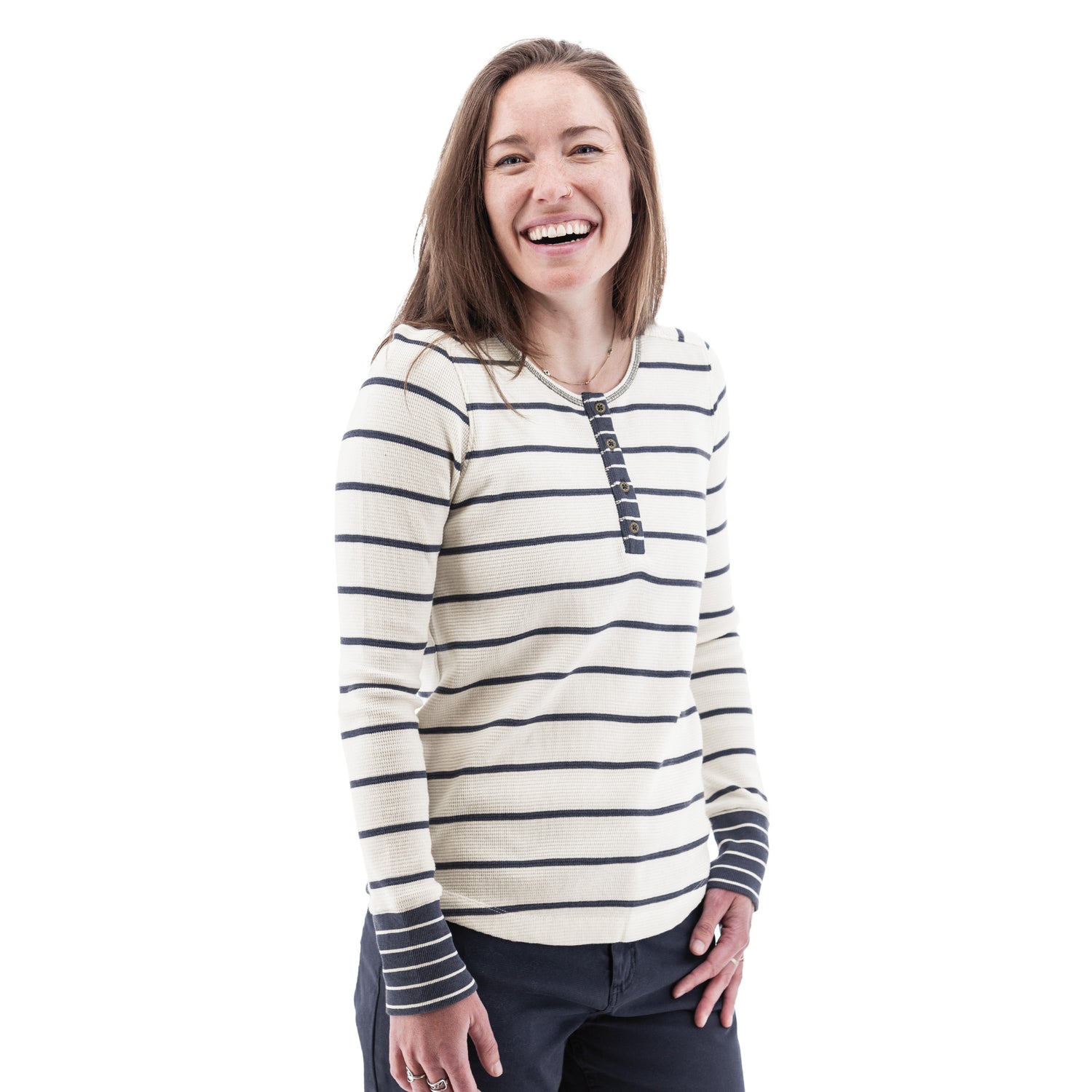 Aventura Nicole Striped Henley