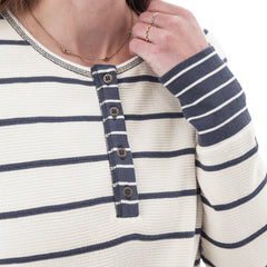 Aventura Nicole Striped Henley