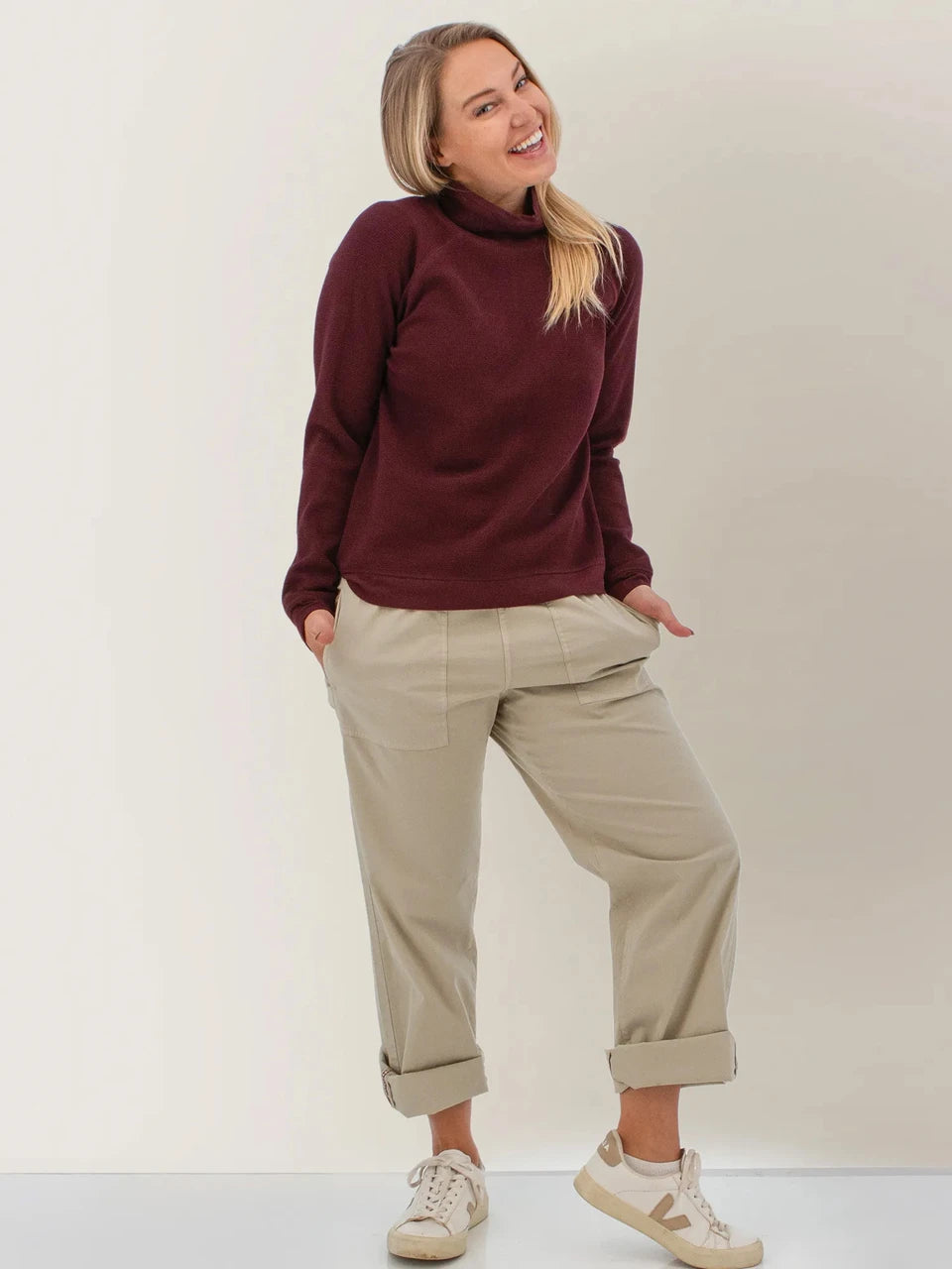 Aventura Tiffi Cowel Neck Top