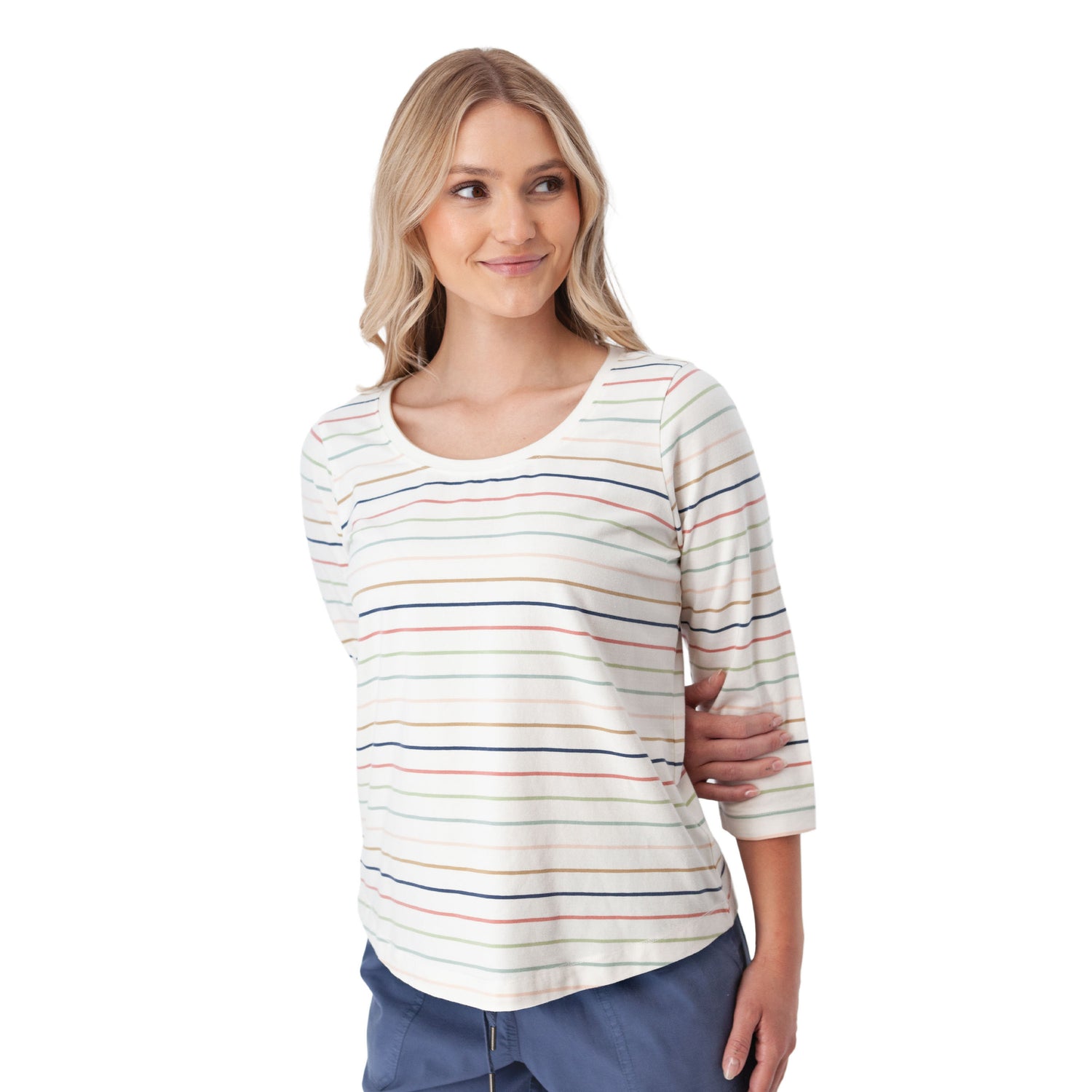 Aventura Old Ranch Magnolia 3/4 Sleeve Top