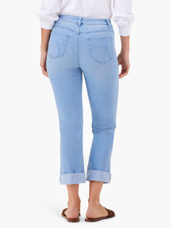 Nic + Zoe 24" Mid Rise Straight Roll Cuff Jeans
