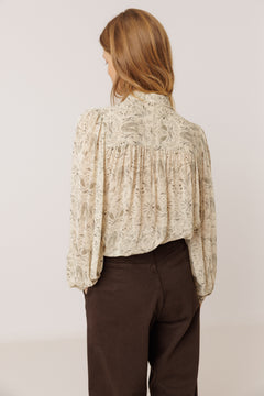 Indi & Cold Chiffon Collared Blouse